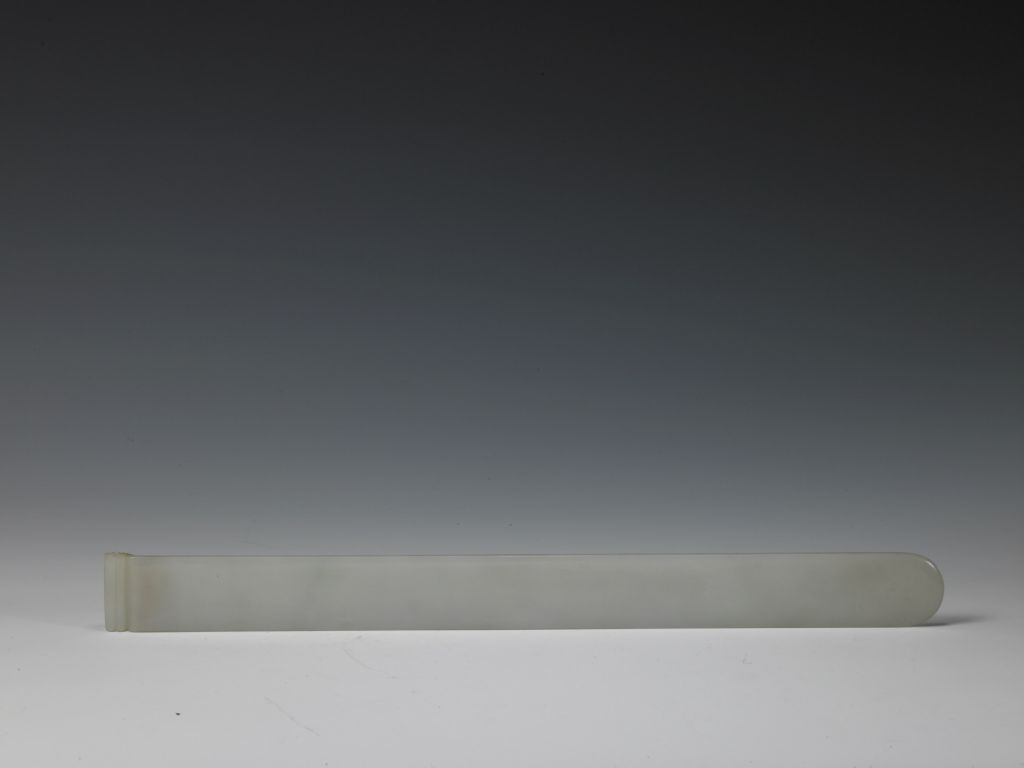图片[1]-White jade light plain square-China Archive